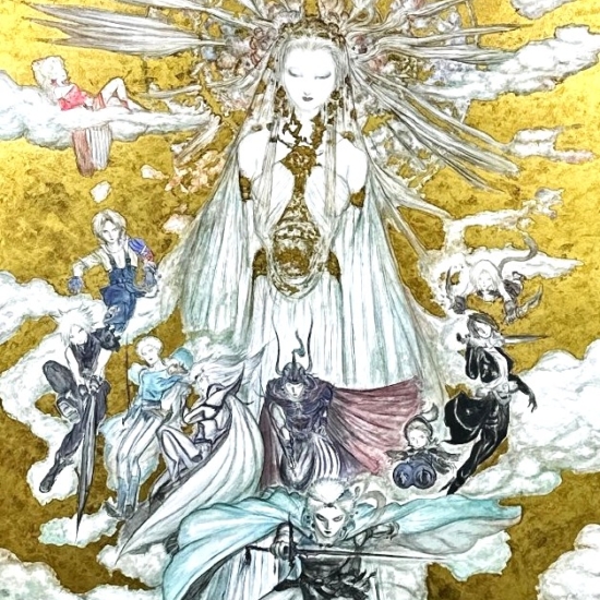天野喜孝の絵画作品　タイトルは、GODNESS-LIGHT SIDE